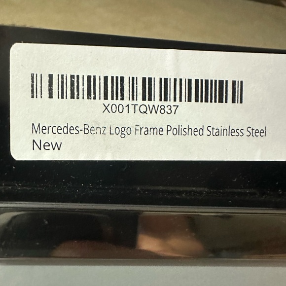 Mercedes Benz Stainless steel license plate frame authentic came from dealership - Picture 11 of 15